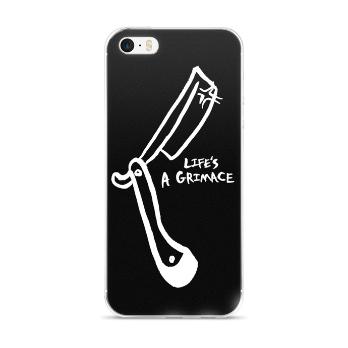 LIFE'S A GRIMACE iPhone Case - HORRIBLENOISE