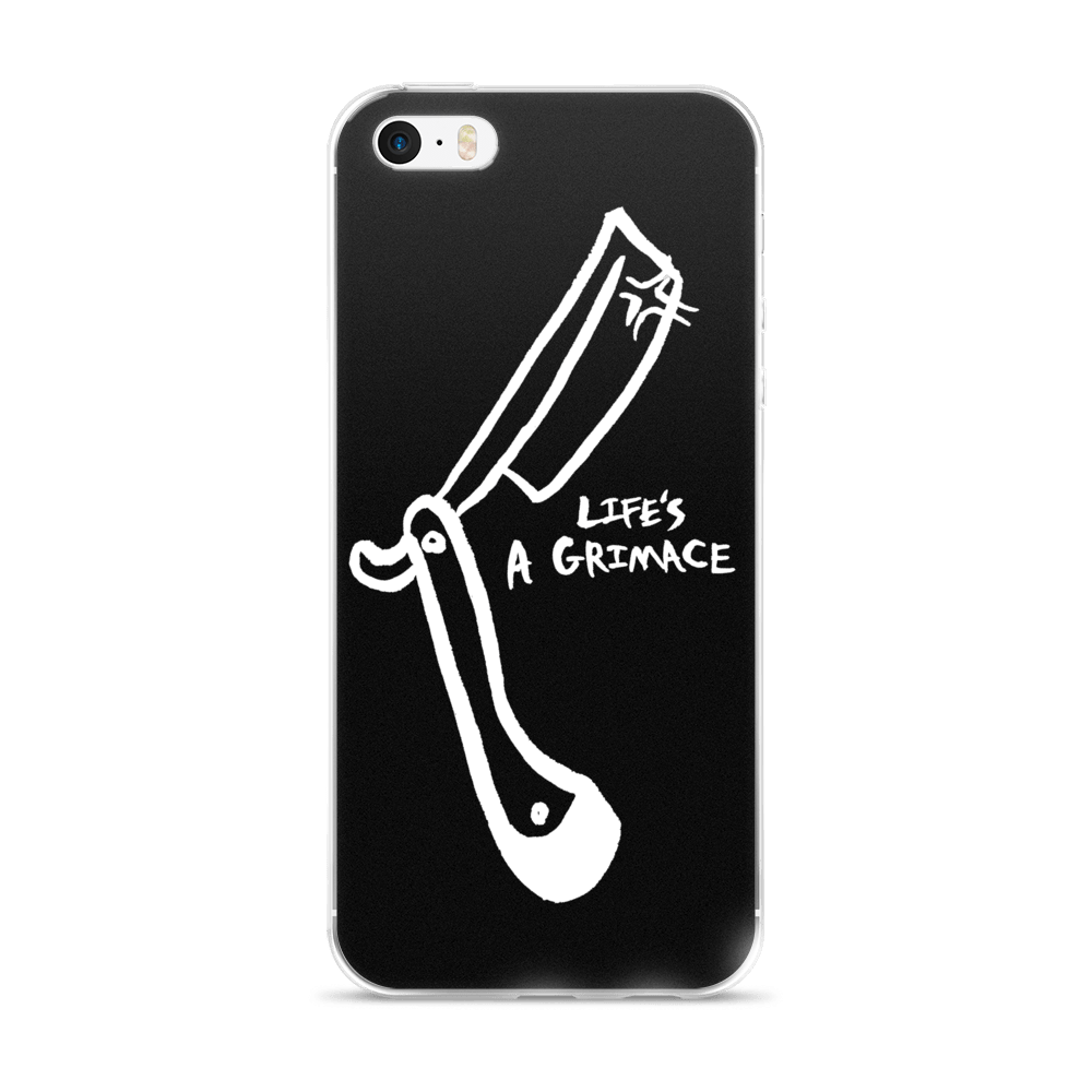 LIFE'S A GRIMACE iPhone Case - HORRIBLENOISE