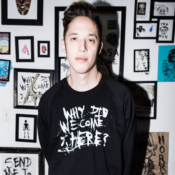 WHY DID WE COME HERE crewneck sweater - HORRIBLENOISE