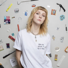 Load image into Gallery viewer, HORRIBLENOISE T-shirt S / WINTERSLEEP WHITE SHOW ME WHERE YA PISS FROM tee
